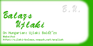 balazs ujlaki business card